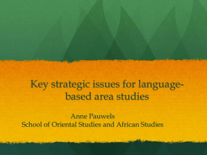 Anne Pauwels - LLAS Centre for Languages, Linguistics and Area