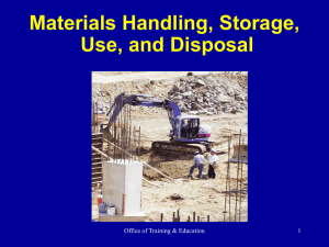 Materials Handling PPT - Free OSHA Information & Safety Links