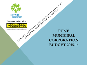 Pune Municipal Corporation Budget 2015-16