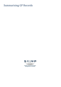 SCIMP Summarising GP Records 2015