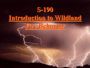 Introduction to Wildland Fire Behavior