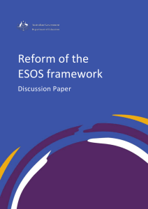 Reform of the ESOS framework - Department of Education and