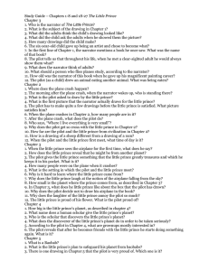 Study Guide Chap. 1-8, 18-27 The little prince