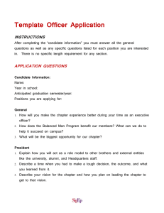 Template Officer Application