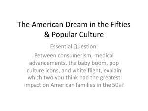Chapter 19 Section 2: The American Dream in the Fifties