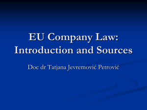 Kompanijsko pravo EU
