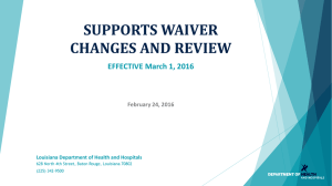 Supports Waiver Changes 02.24.16