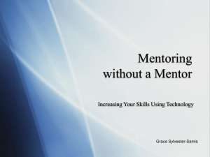 Mentoring Without a Mentor Part1