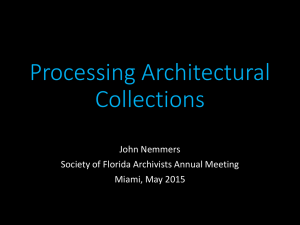 PowerPoint Presentation - Society of Florida Archivists