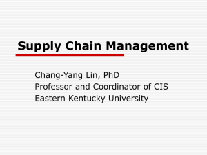 Supply Chain Management - Eastern Kentucky University
