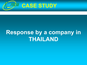 A private sector case study from Thailand