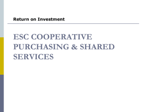ESC State and National Shared Services Examples