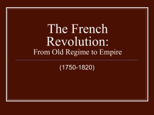 my notes on the French Revolution, here they are