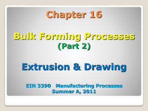 Extrusion and Drawing Processes