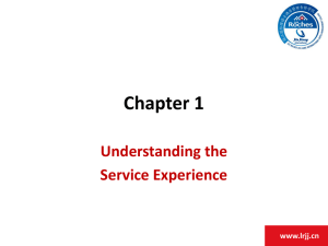 Chapter 1 - Service Experience