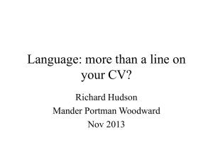 Language: more than a line on your CV