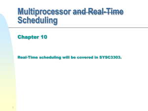 Multiprocessor Scheduling - Systems and Computer Engineering