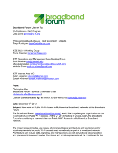 Notification of New work at Broadband Forum on Public Wi