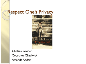 Respect One's Privacy