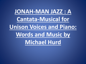 JONAH-MAN JAZZ : A Cantata-Musical for Unison Voices and Piano