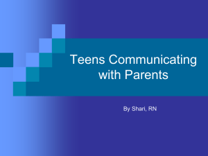 Communicating with Parents
