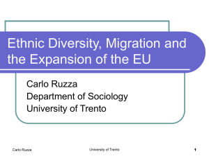 Ethnic Diversity, Migration Issues and the Expansion of the Eu