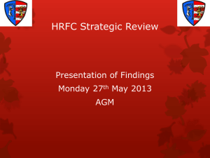 HRFC Strategic Review