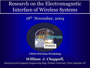 CWSA_Session2_Chappell - The Center for Wireless Systems