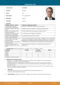 CV of Mr. Rico Wallenta