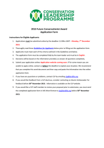 2016 Future Conservationists Award Application Form