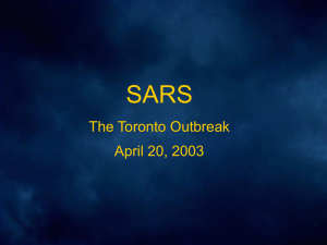 SARS A Survival guide - Mount Sinai Hospital