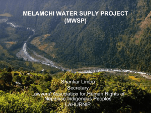 melamchi water suply project (mwsp)
