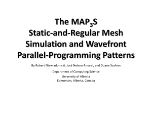 The MAP3S Static-and-Regular Mesh Simulation and Wavefront