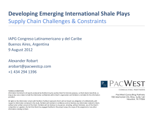 Developing Emerging International Shale Plays