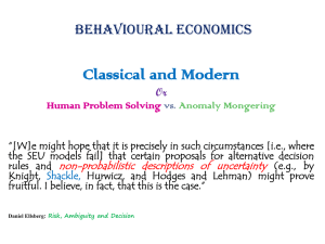 Behavioural Economics - AI
