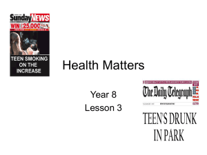 Year 8 Health Matters