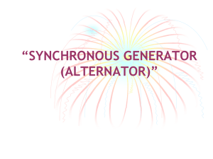 A SEMINAR ON “SYNCHRONOUS GENERATOR (ALTERNATOR