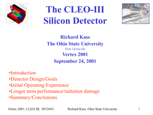 The CLEO III Silicon Vertex Detector