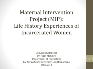 Maternal Intervention Project (MIP)