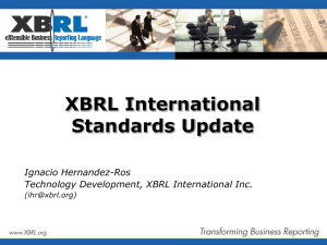XBRL Standards: update