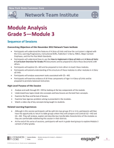 Session 2 - Module Analysis of G5-M3 - Notes