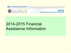 Applying for Financial Assistance