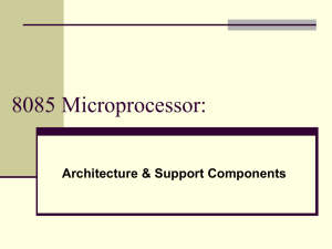 8085 Microprocessor: