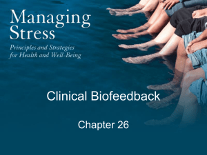 Chapter 26: Clinical Biofeedback