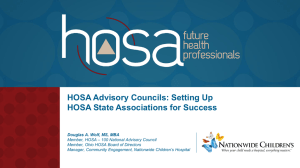 Hosa produces Health Professionals
