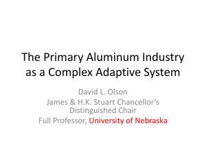 The World Aluminum System - University of Nebraska–Lincoln