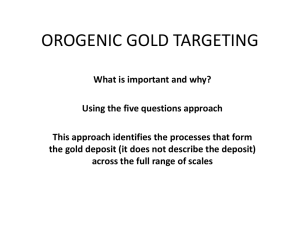 Orogenic gold targeting [PPT 7.3MB]