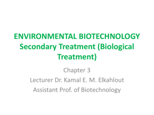 environmental biotechnology treatment of wastewater