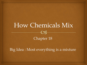 How Chemicals Mix