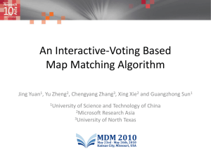 An Interactive-Voting Based Map Matching